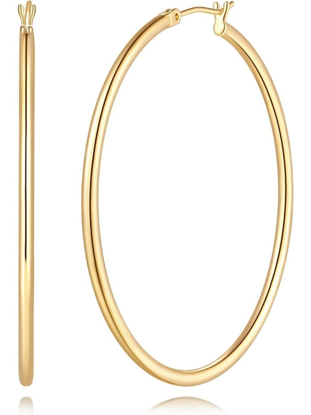Elegant 14K Gold Hoop Earrings for Women | Stylish & Timeless Jewelry Accessory